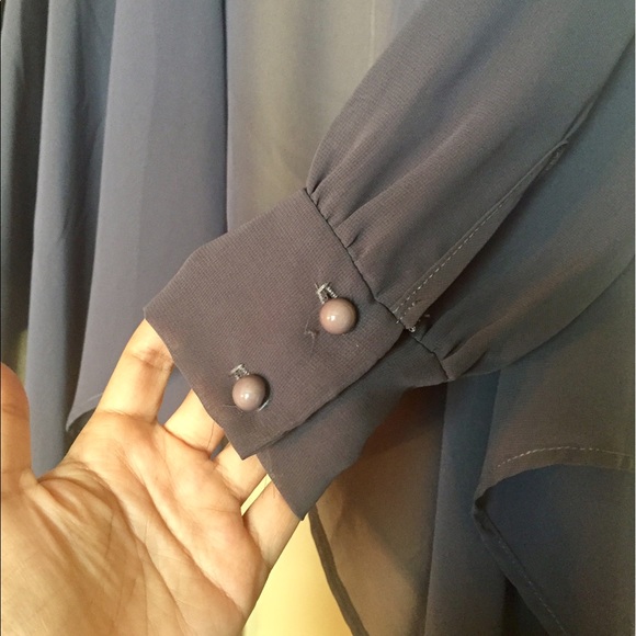 SOLD Urban Outfitters sheer shawl blouse - Picture 2 of 2