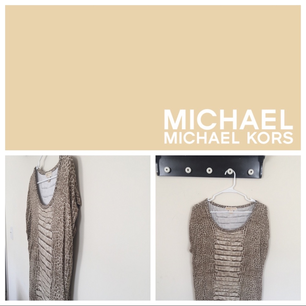 ❌SOLD! ❌MICHAEL Michael Kors Brown/Tan Print Top
