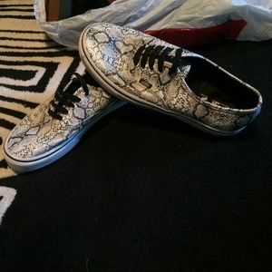 snakeskin vans