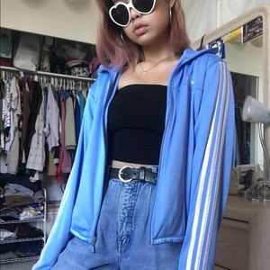 Baby blue Adidas jacket