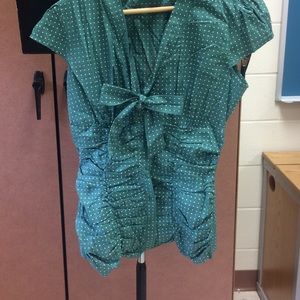 Charlotte Russe polka dot blouse