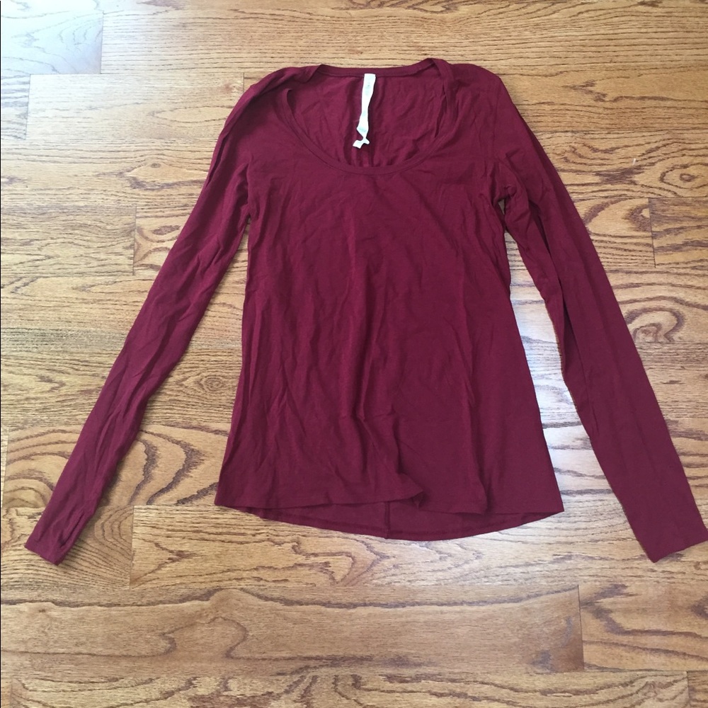 NWOT Lululemon Burgundy Long Sleeve