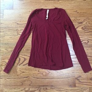NWOT Lululemon Burgundy Long Sleeve