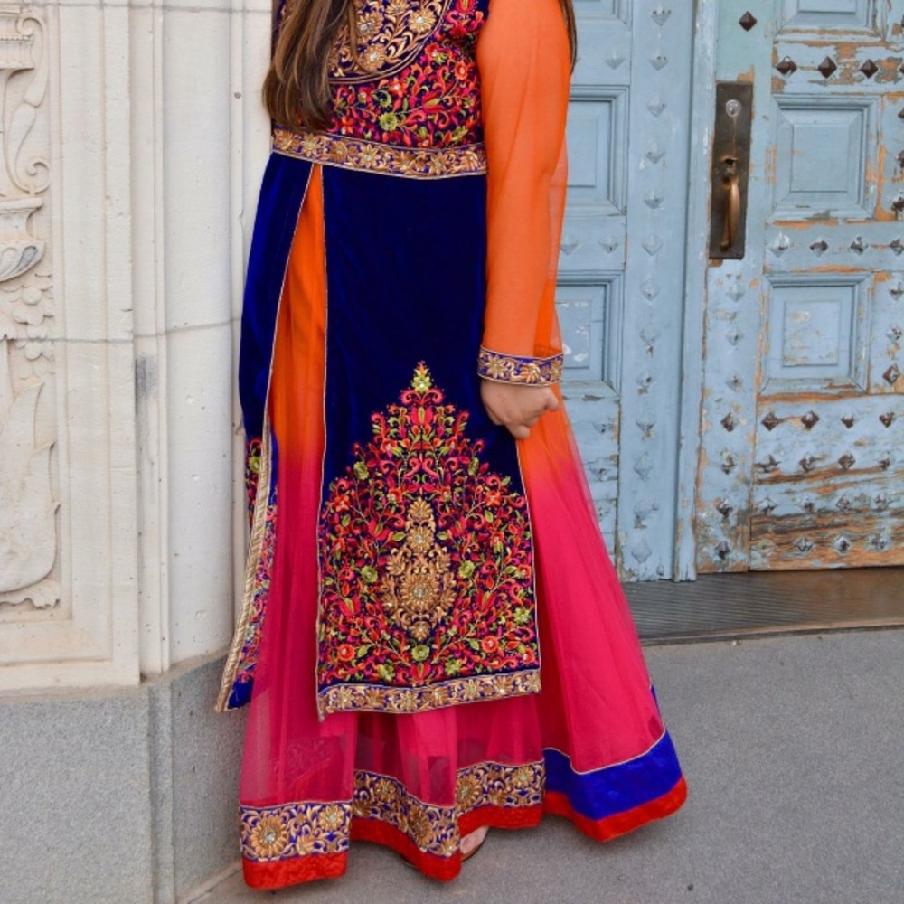 Indian net Anarkali