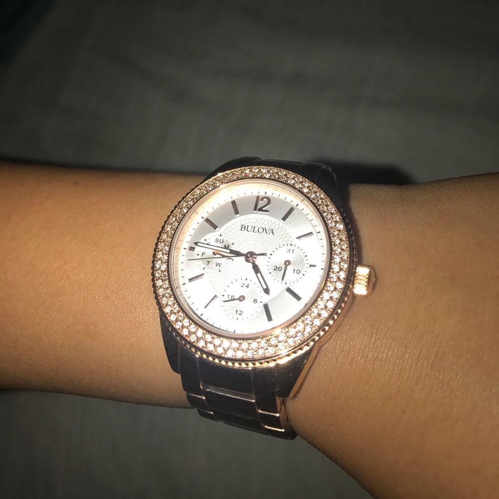 Bulova Chronograph Watch - Rose Gold
