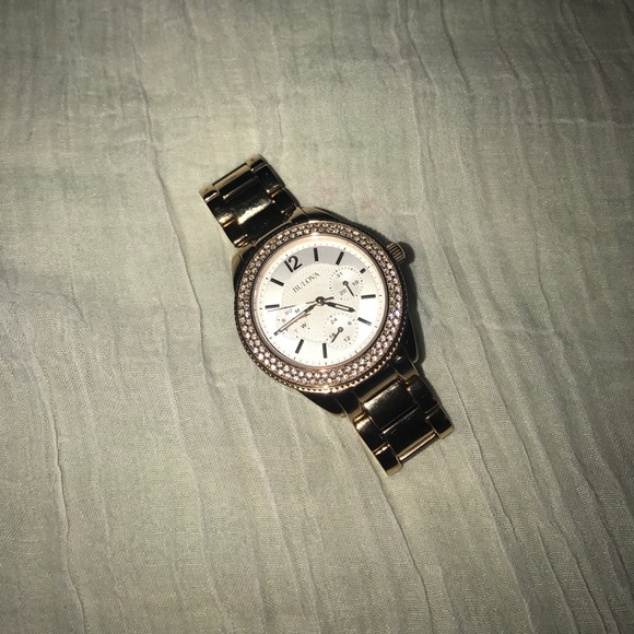 Bulova Chronograph Watch - Rose Gold