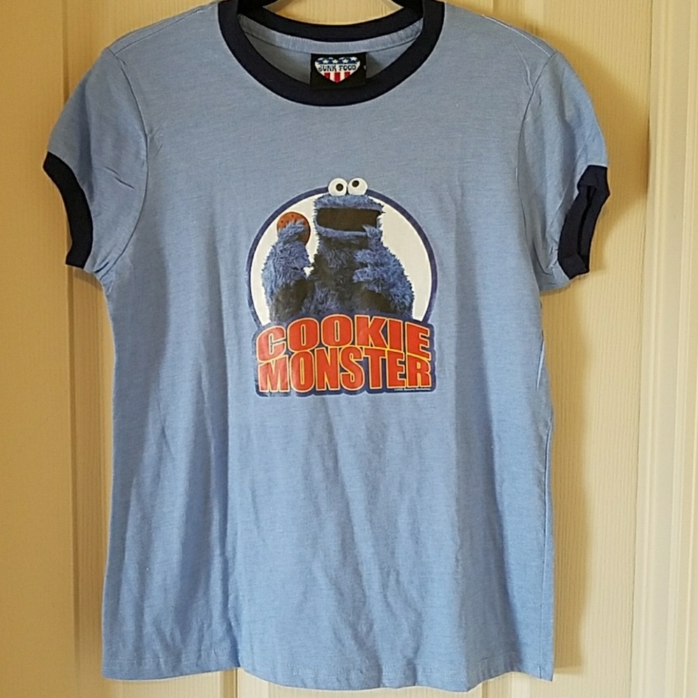 NWT COOKIE MONSTER graphic tee. Sz XL