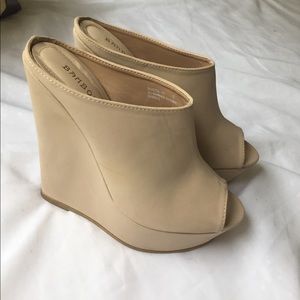 Bamboo Nude Wedges 7