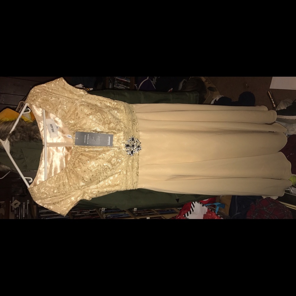 Brand new gold dress