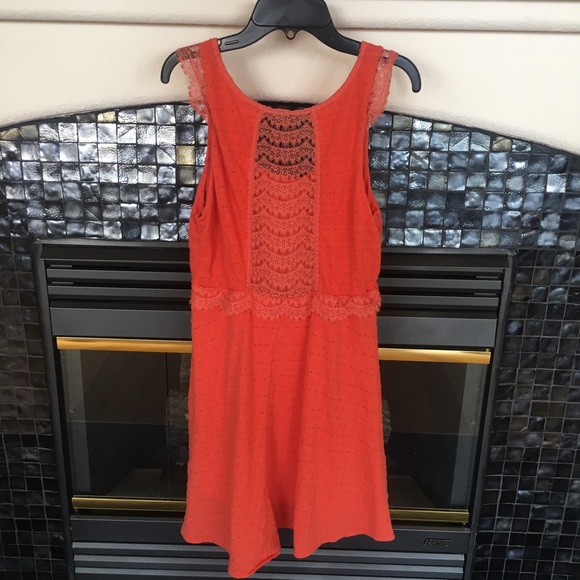 Free People Dresses & Skirts - Free People Coral Lace Summer Dress