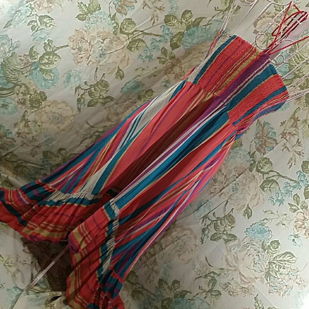 STRIPED SUMMER HI/LO DRESS