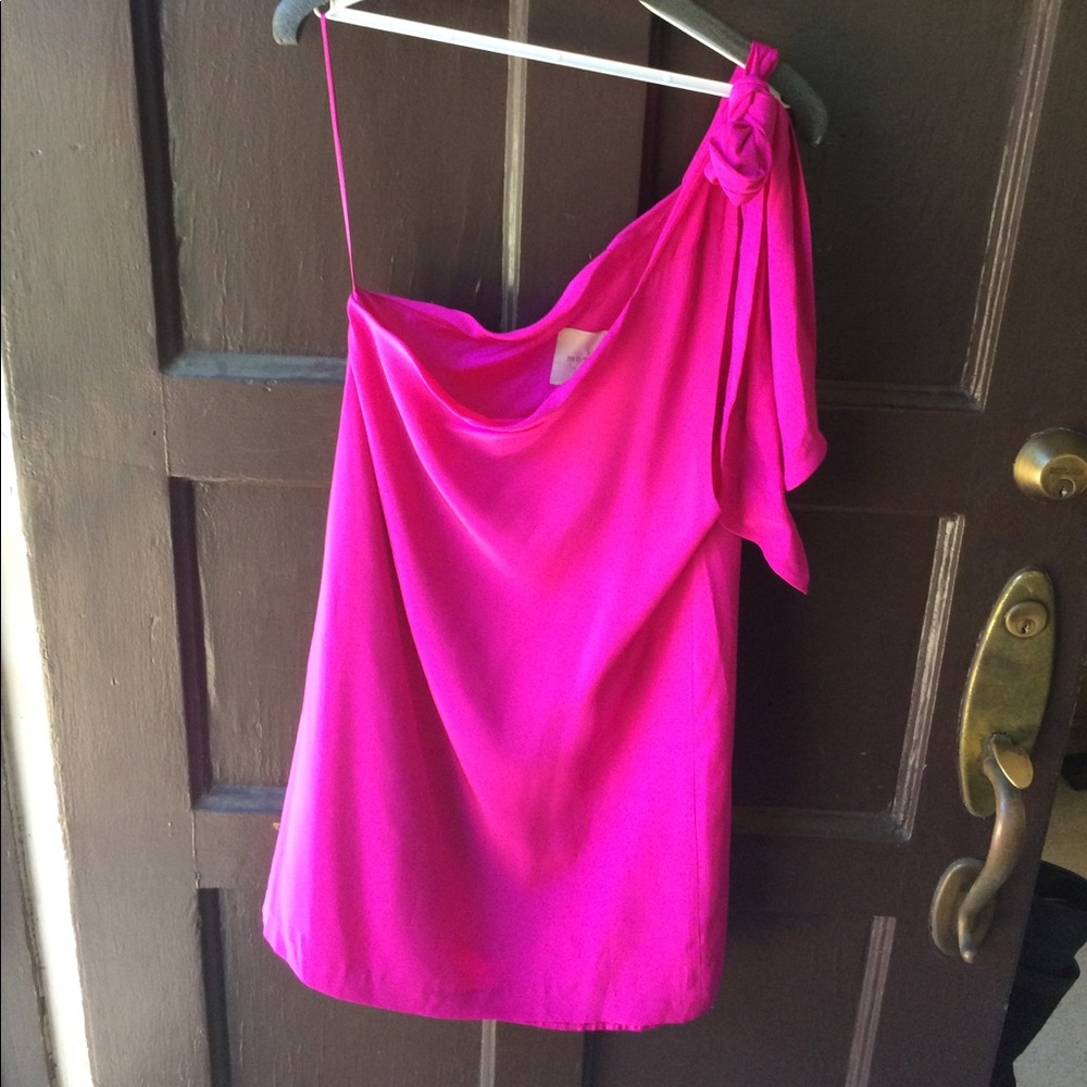 Pink should tie mini dress