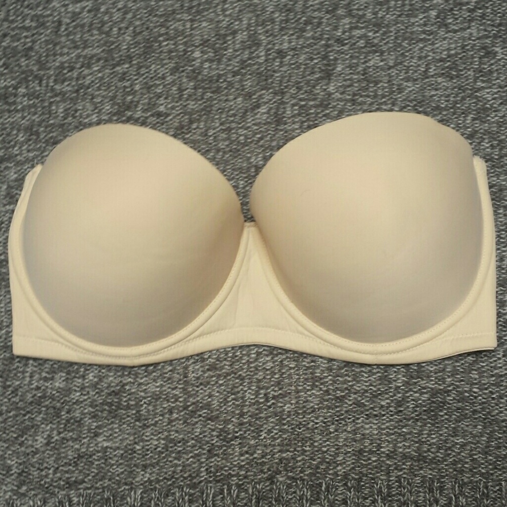NWOT Nude Strapless Bra 40DD