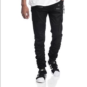 American Stitch Men's Black Twill Jogger Pants