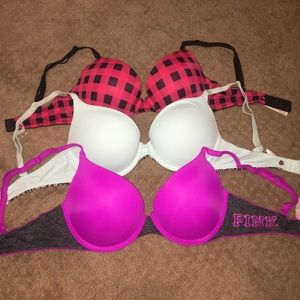 BUNDLE: 3 VS PINK Bras