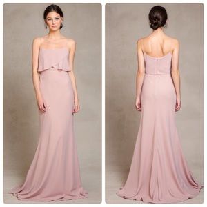 Jenny Yoo Blake bridesmaid prom blush nude dress