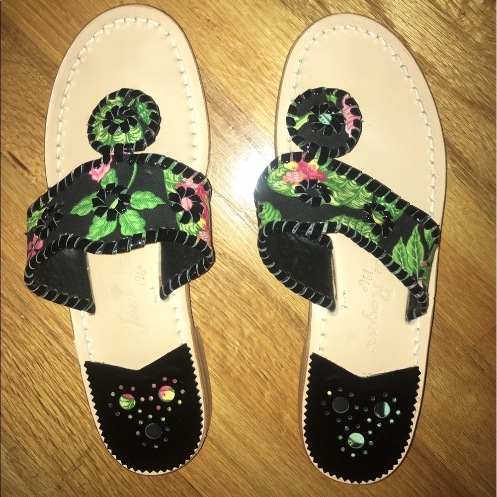 Black with design Jack Rogers