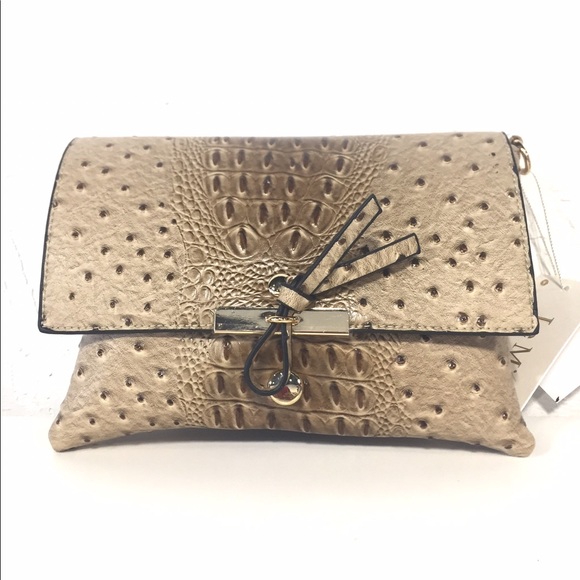 Handbags - Animal Print Brown Beige Purse Clutch Handbag