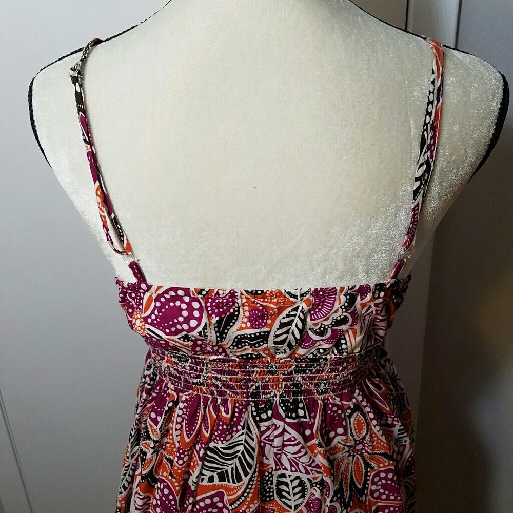 Aqua Floral Flounce Sundress - Picture 5 of 8