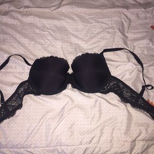 Black Lined Demi Victoria Secret Bra.