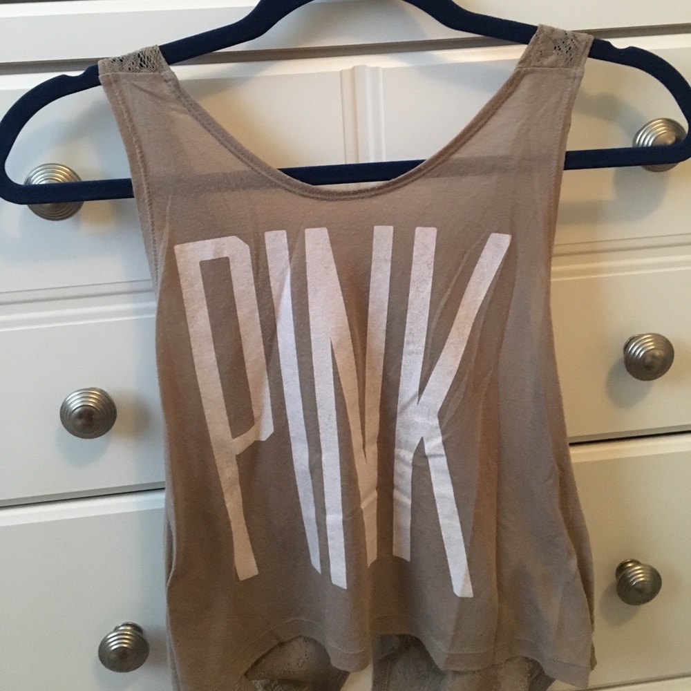 PINK open back tank