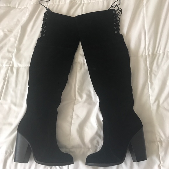 Sheer Stripe Black Thigh Highs Women Black Thigh Highs!