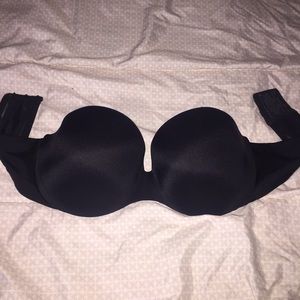 Black Warners Strapless Bra