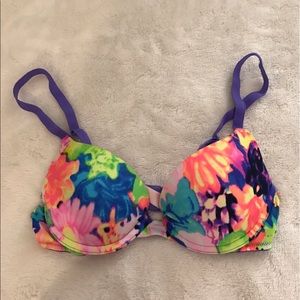 Cheetah with pink accent VS PINK bra- 32A.