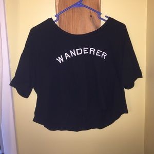 Wanderer crop top tee!