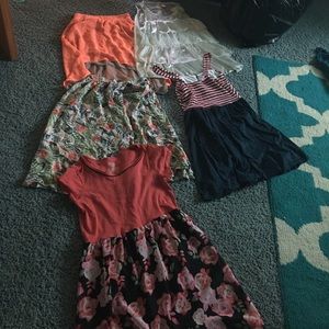 Dresses and skirts and one dress shirt