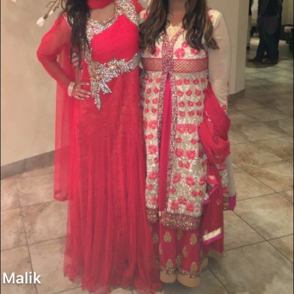 Red Anarkali