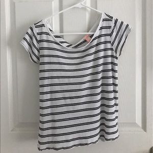 black and white shirt
