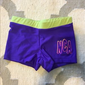Varsity NCA spandex cheer shorts
