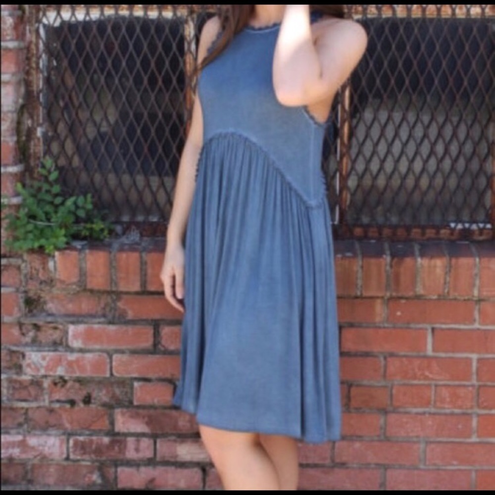 Large POL midnight blue dress - Picture 2 of 3