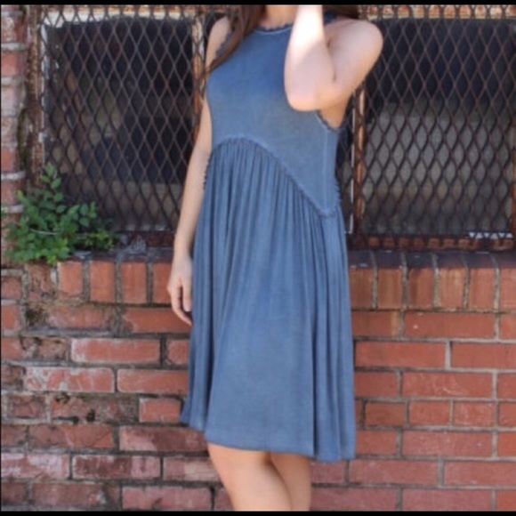 Large POL midnight blue dress - Picture 2 of 3