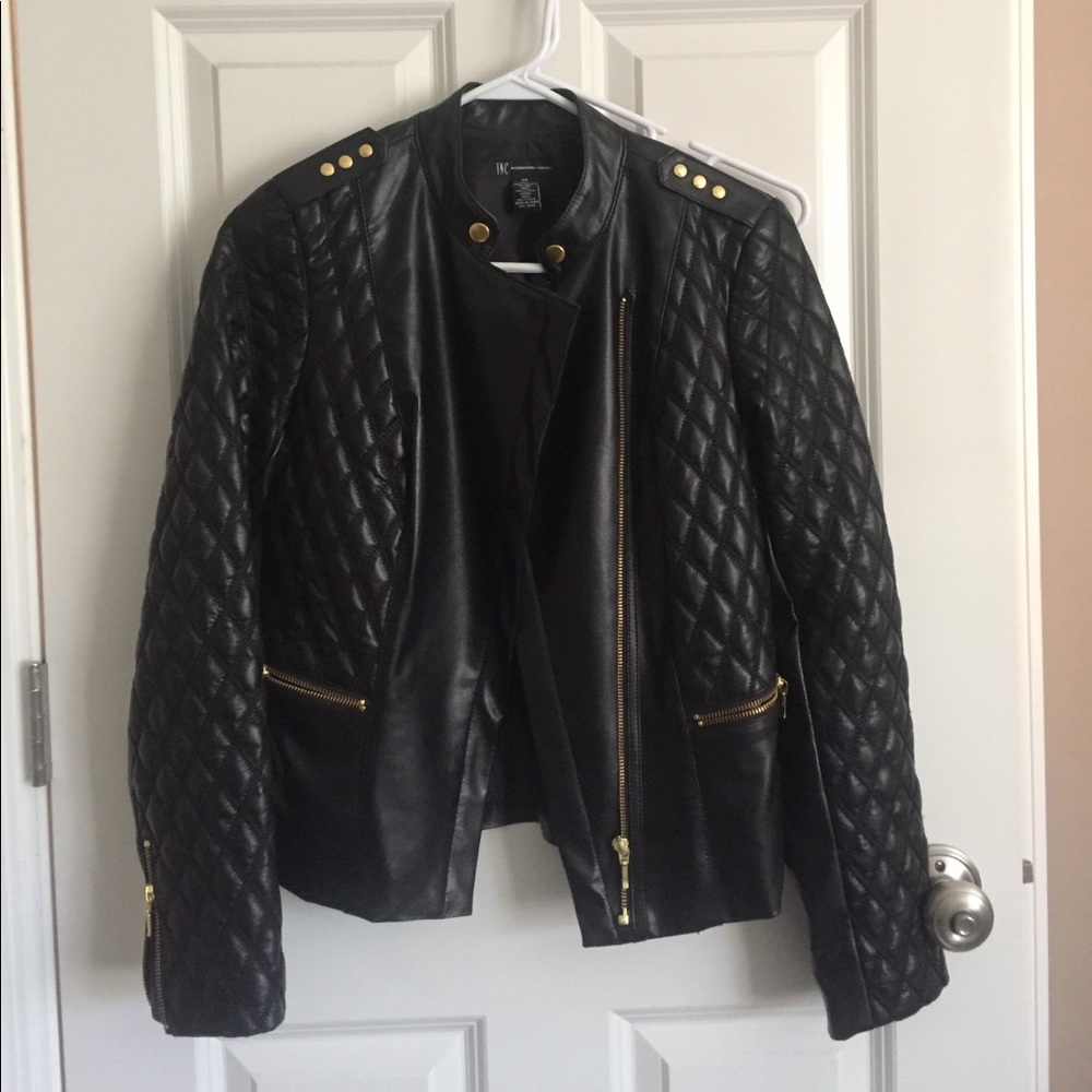Black Faux Leather Jacket