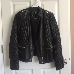Black Faux Leather Jacket
