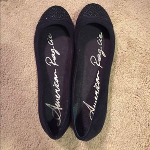 Navy Blue Ballerina Flats