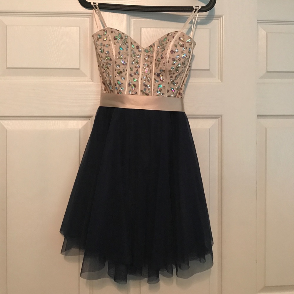 sequence homecoming dress