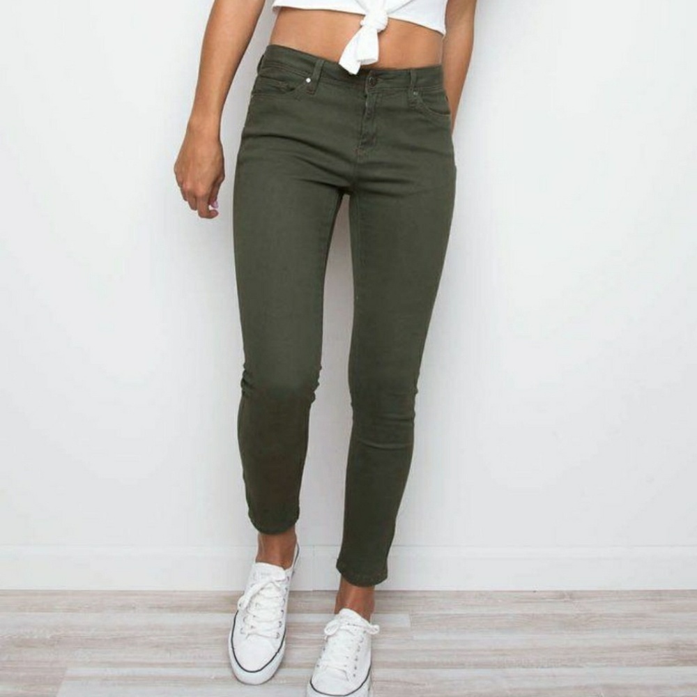 Olive Green Jeans