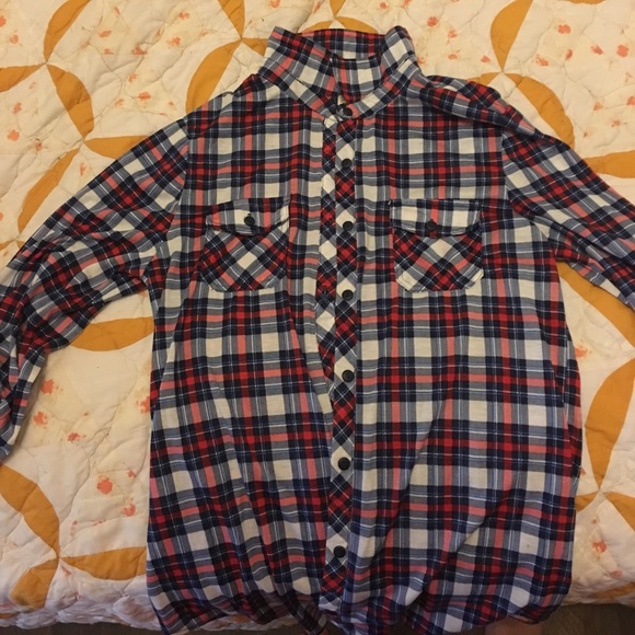 no brand Tops - Plaid button down