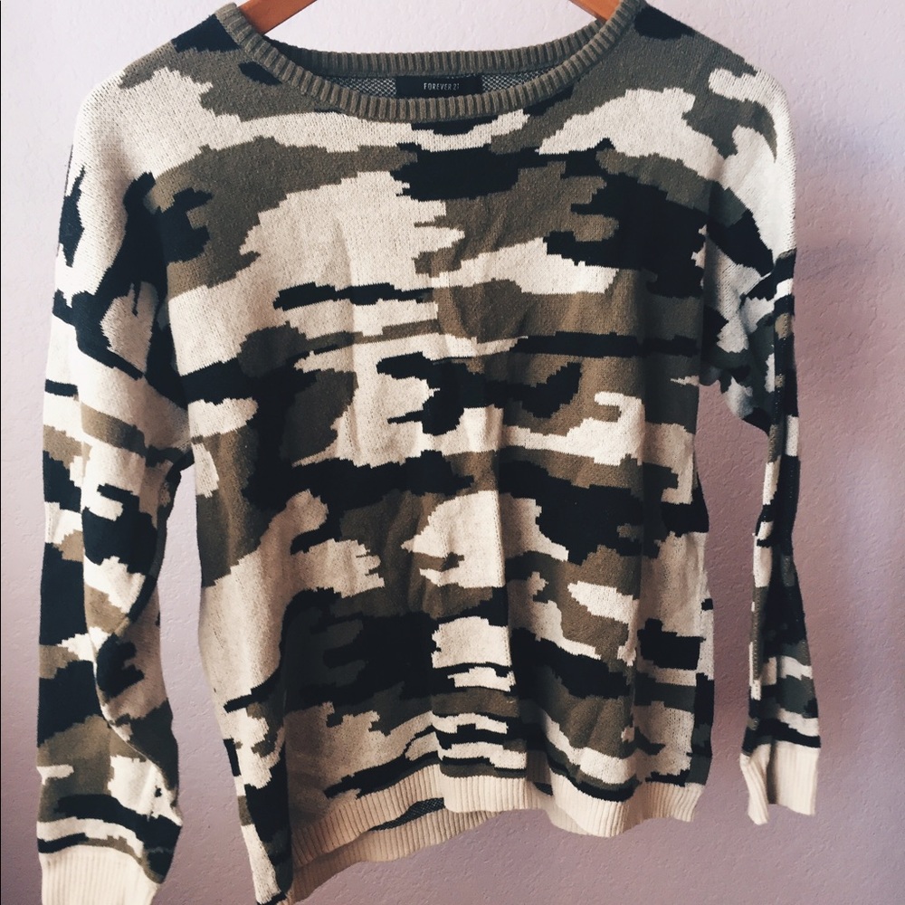 Cute camo sweater