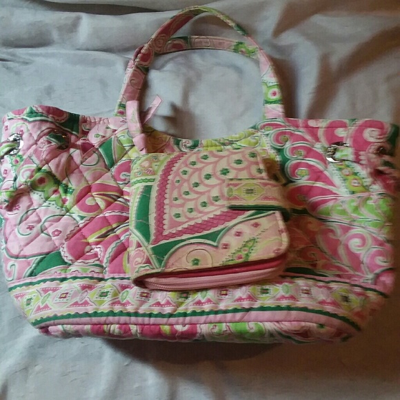 🌹SALE!🌹 Vera Bradley Hand Bag and Wallet Set-GUC - Picture 7 of 7