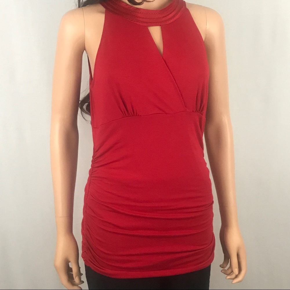 White House Black Market red shirt