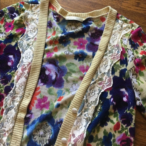 Nordstrom Floral Cardigan - Picture 2 of 3