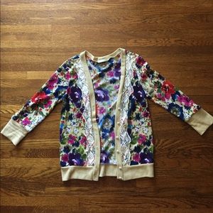 Nordstrom Floral Cardigan