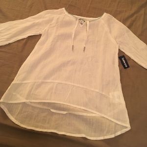🔥🔥Old Navy Peasant White Shirt NWT