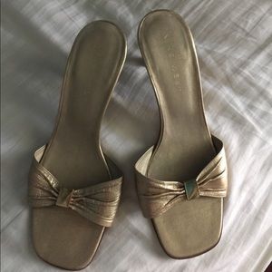 Gold shoes