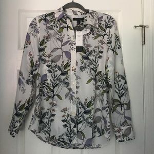 NWT Banana Republic Floral Dillion Blouse