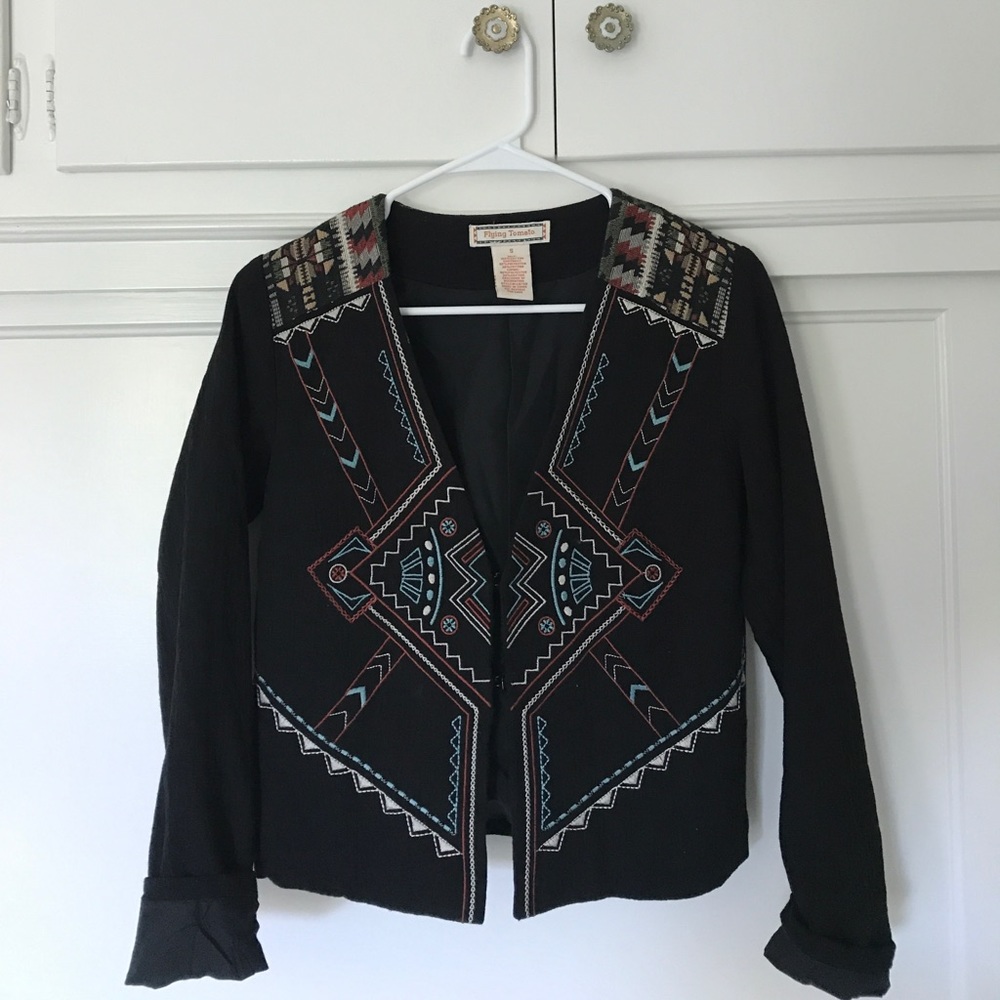Aztec Print Blazer